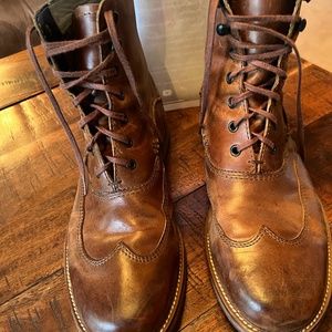 Mens Clarks Plus Cushion Brown Mahogany Boot